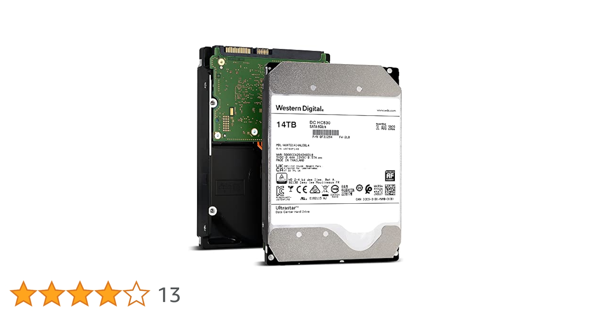 WD HC530 14TB HDD 内蔵型ハードディスクドライブ Amazon | Western Digital (ウエスタンデジタル) 14TB Ultrastar